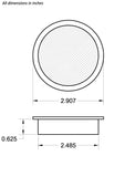 2.5" Round Open Screen Vent, mill - bag of 4