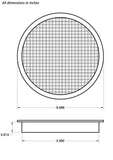 6" Round Rain Barrel Vent - bag of 2