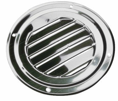 Stainless Steel Round Vent 5 Inch Cover With Built-in Fly Screen - Indoor Outdoor Air Ventilation Indoor Outdoor Vent Grille