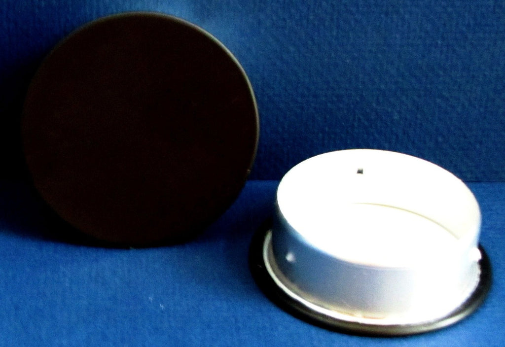 3" Round Plug, black