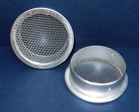 1" Round Open Screen Vent, mill - bag of 6