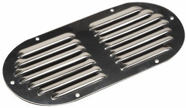 9-1/8" x 4-5/8" Stainless oval vent