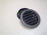 4" Round Plastic vent, black