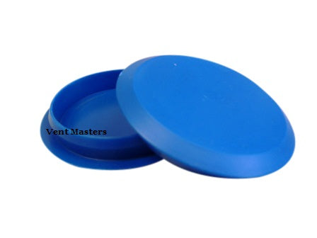 2" Round Plastic plug, blue